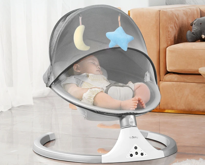 
Automatic Baby Swing Bed New baby swing bouncer fitted portable baby rocking crib chair With Music And Remote Control 
