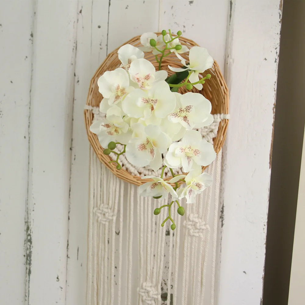 artificial phalaenopsis orchid flower bouquet flowers for home decoration