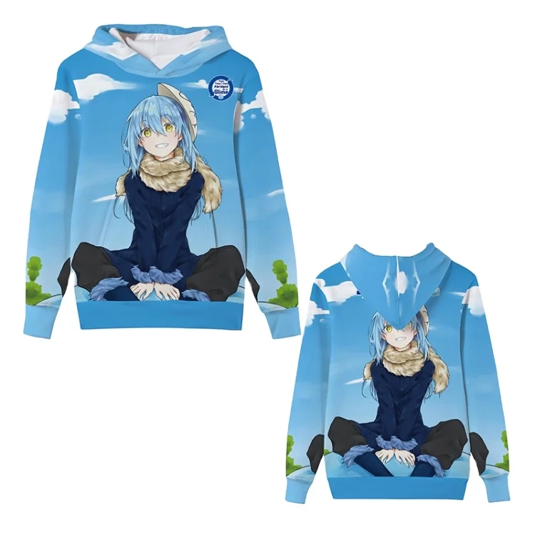 5 Styles That Time I Got Reincarnated as a Slime Hoodie Anime Color Printing Hooded Anime Hoodie Thickened Sweater