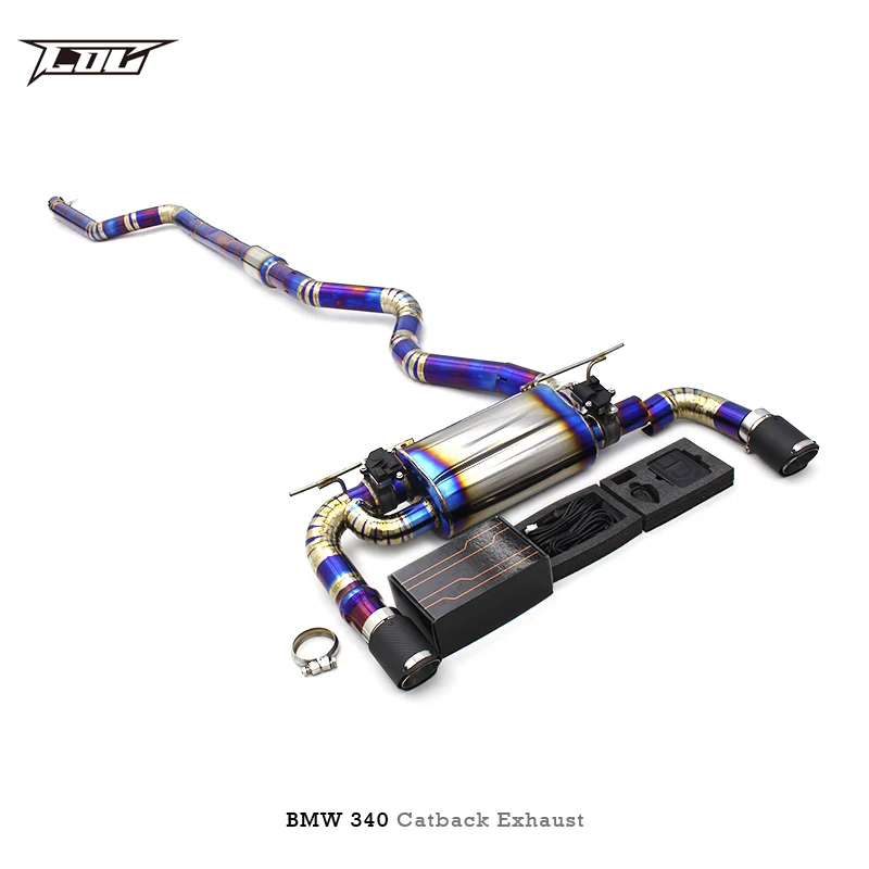 Factory outlet Titanium Catback Exhaust For BMW 340/340i 3.0T 2016-2023 Exhaust System Exhaust Pipe Muffler Escape