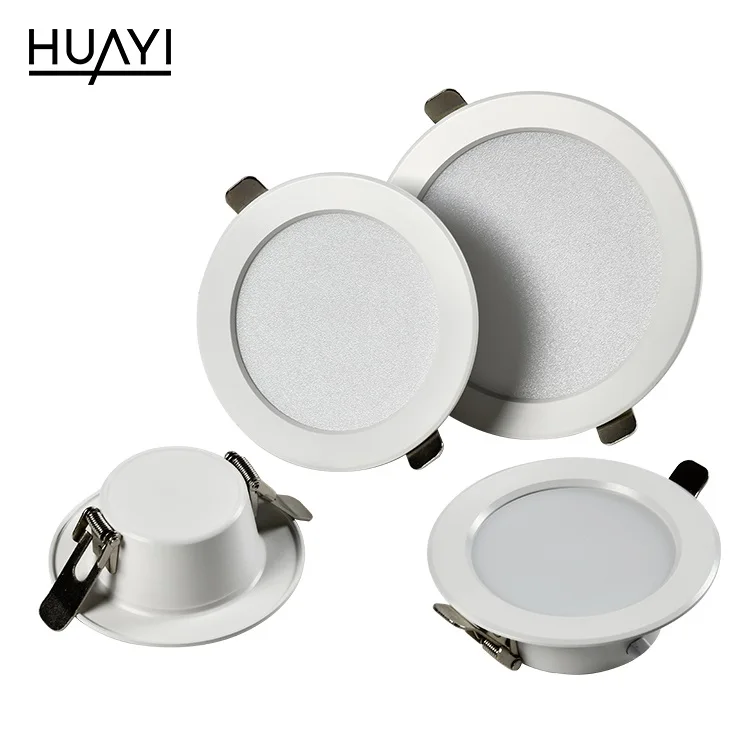 HUAYI Modern SMD White Black Aluminum 4 5 6 7 9 10 18 Watt Indoor Recessed LED Architectural Light Down Lamp