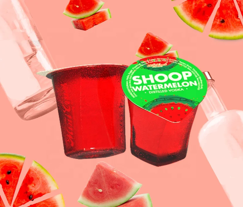 MINICRUSH Customizable Assorted Fruit Flavor Wine Jello Shot Wholesale Vodka Jelly Shot