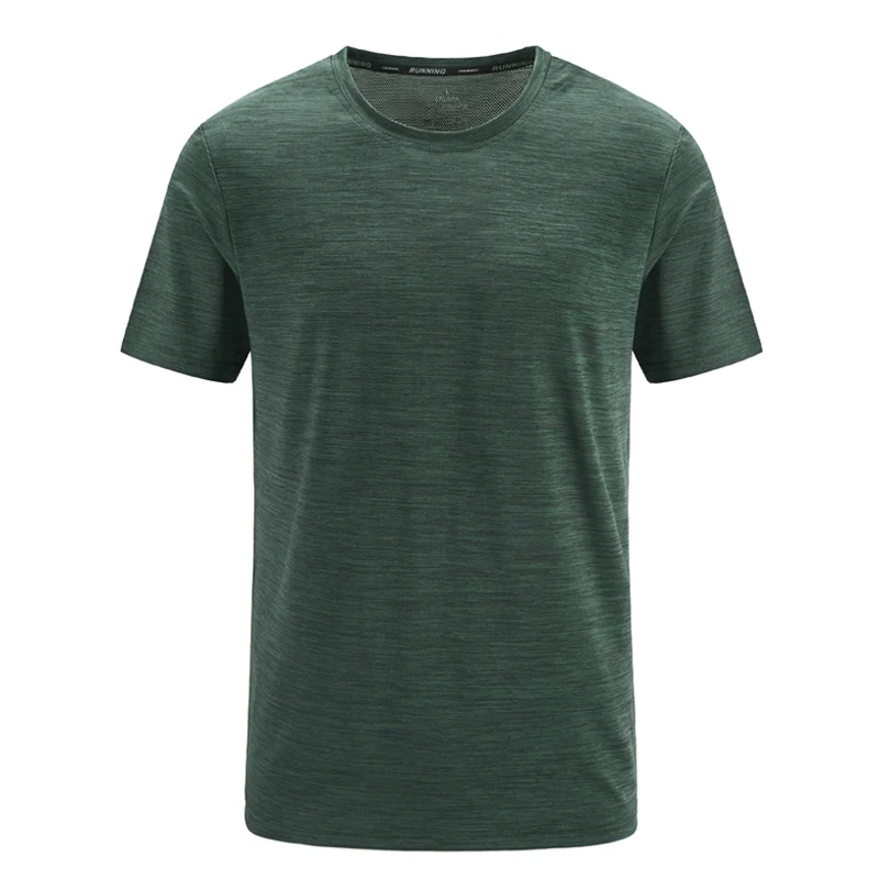 Polyester Spandex Fabric Apparel Stock Outdoor Clothing Quick Dry Sport Men T Shirt Breathable Short Sleeve Blank T Shirt