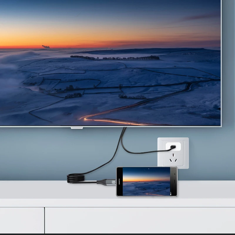 Профессиональный кабель для быстрой зарядки YESIDO 4K 60 Гц Тип C видео и аудио