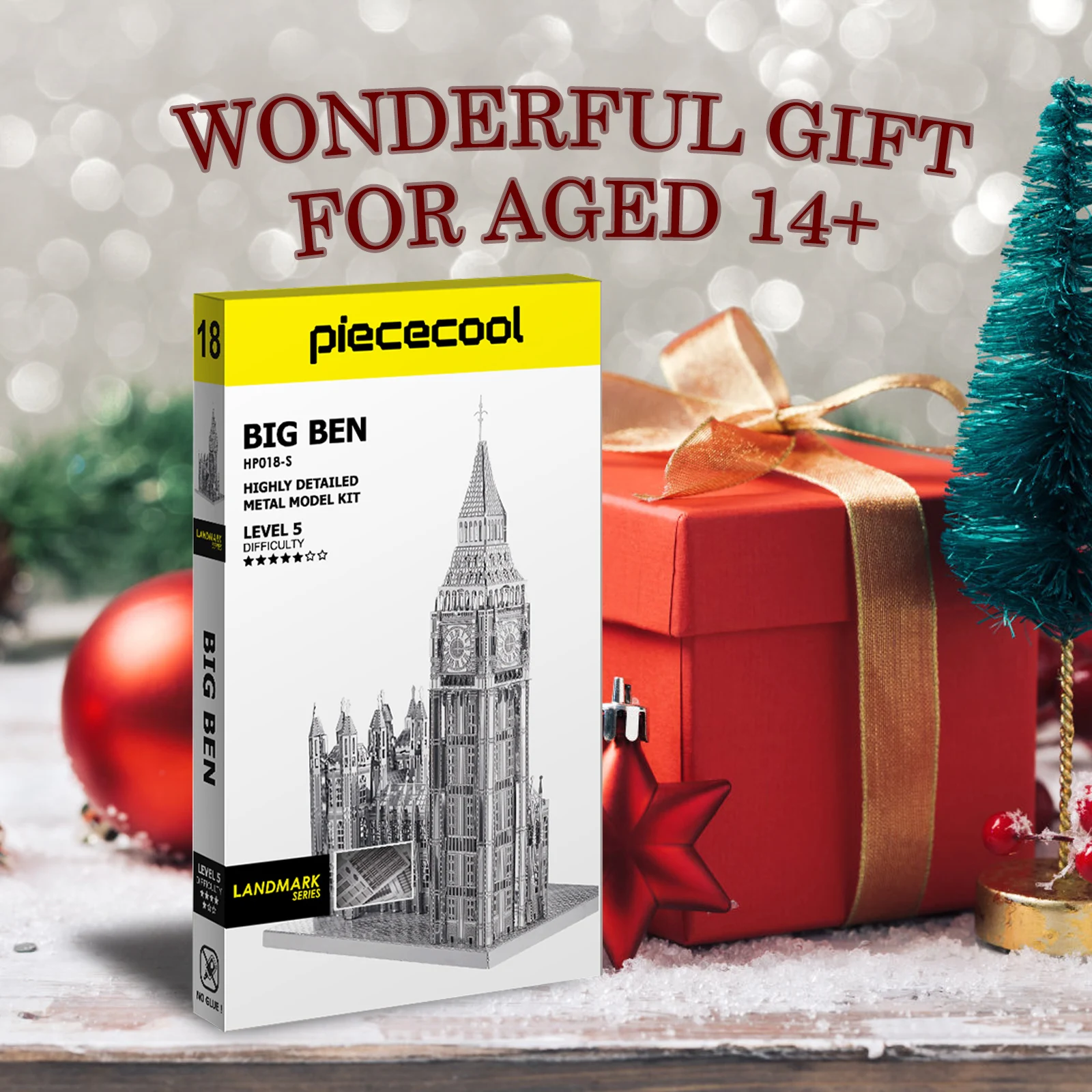 Piececool BIG BEN DIY Architectural Building Scale Model 3DJigsaw Puzzle For Teens And Adults