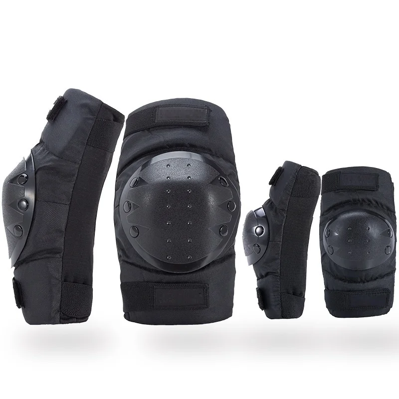 Motorcycle Elbow and Knee 4pcs Set Short Section Protective Motocross Knee Brace Knee Pads