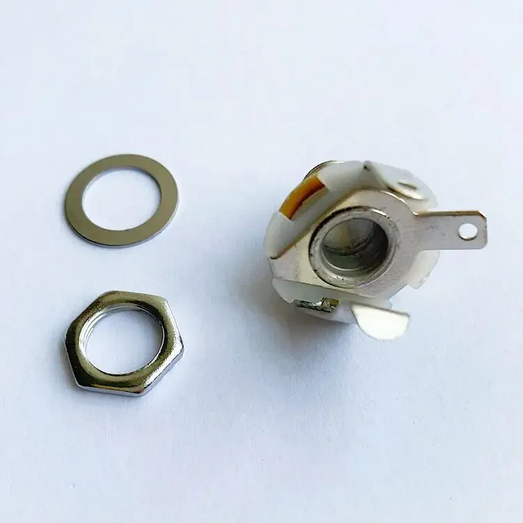 1/4 Inch 6.35mm Switchcraft Guitar Input Jack Mono Chassis Input Output Guitar Jack for Guitar Parts