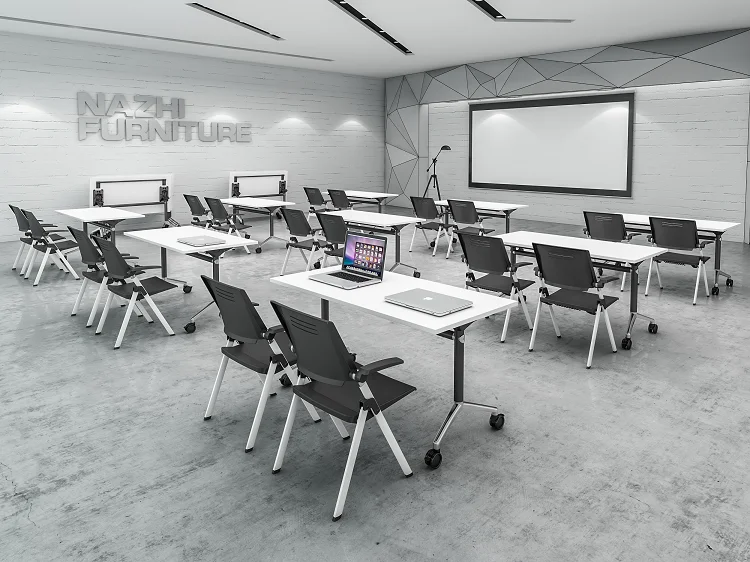 
NAZ FT030 Best Seller Multipurpose Mobile Foldable Training Room Table 