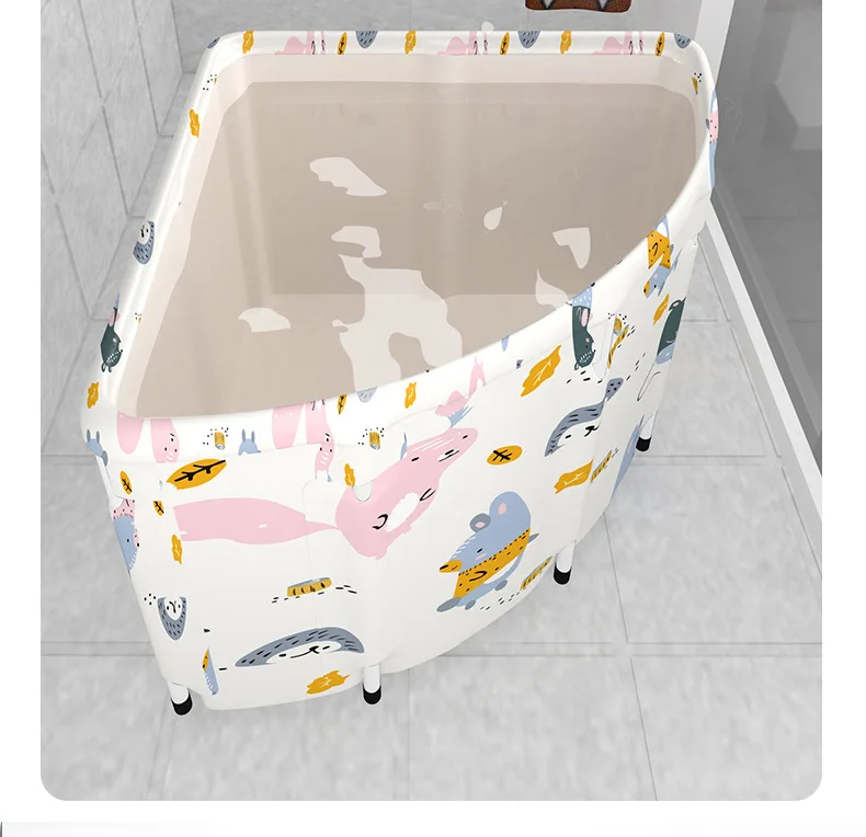  A3710 Large Folding Tub Sector Soak Bucket Barrel Portable Steaming Spa Foldable Sauna Arc Bathtub for
