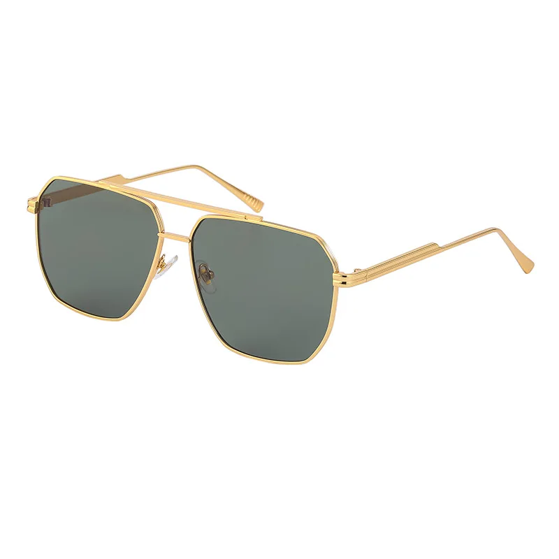 Sunway Eyewear Mens Sunglasses Manufacturer OEM Custom Logo New Trendy Retro Square Sunglass Metal Men Women Sun Glasses