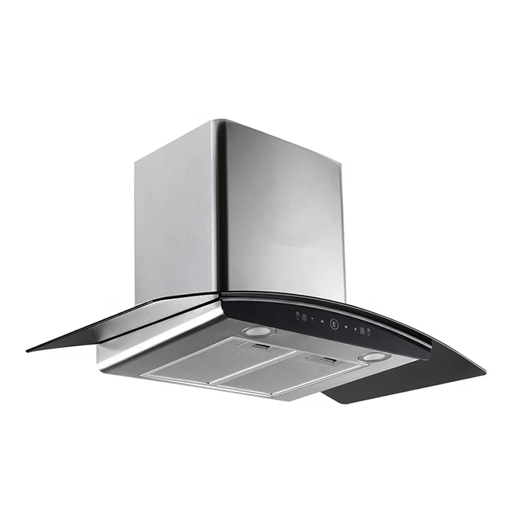 Hotel Cooker Hood Wall Exhaust Fan Stainless Steel Range Hood Kitchen Smoke Absorbing Chimney Hood