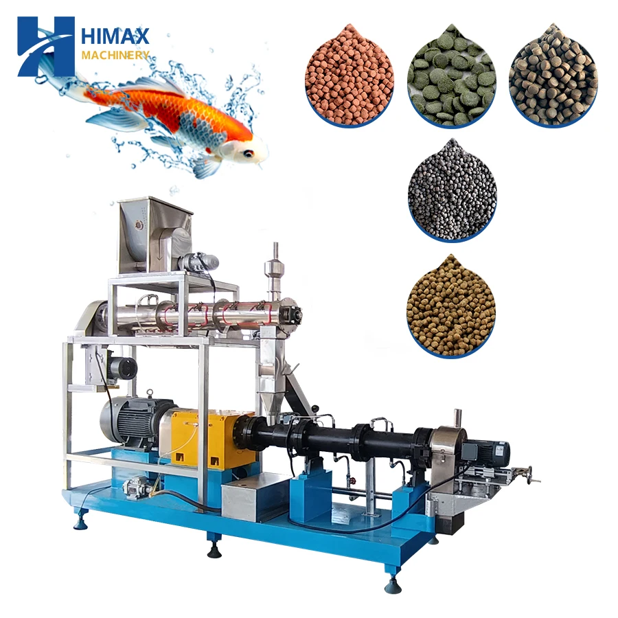 Automatic Floating and Sinking Aquatic Feed Production Line Fish and Shrimp Feed Extruder