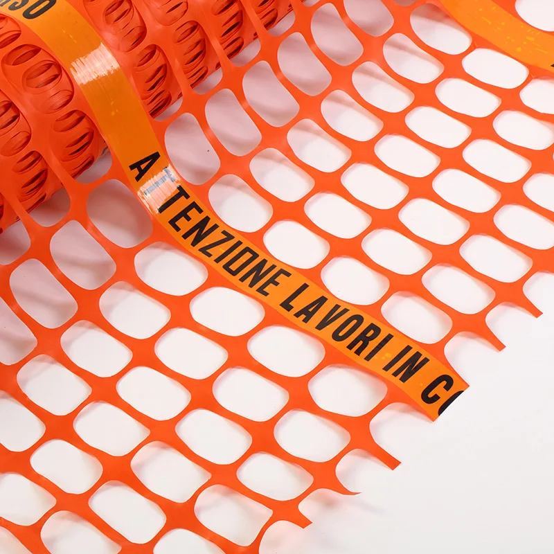 Italy market construction net a porternwt plastic orange safety barrier mesh fence