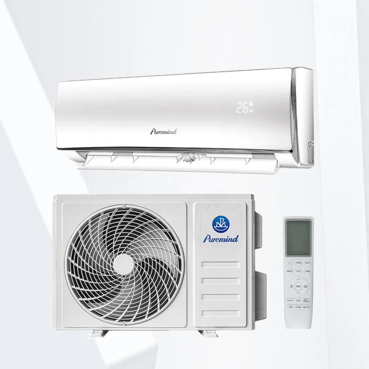 Сплит-система puнапоминает R410a 9000Btu на 24000Btu Бытовой Настенный Кондиционер с пультом дистанционного