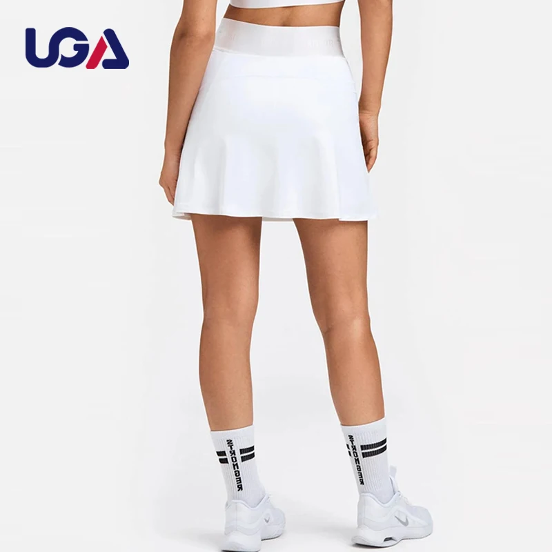 Женское белое платье для бега, велоспорта с логотипом на заказ, спортивные шорты для фитнеса и йоги в помещении, платье для гольфа, тенниса, спортивных тренировок с карманами