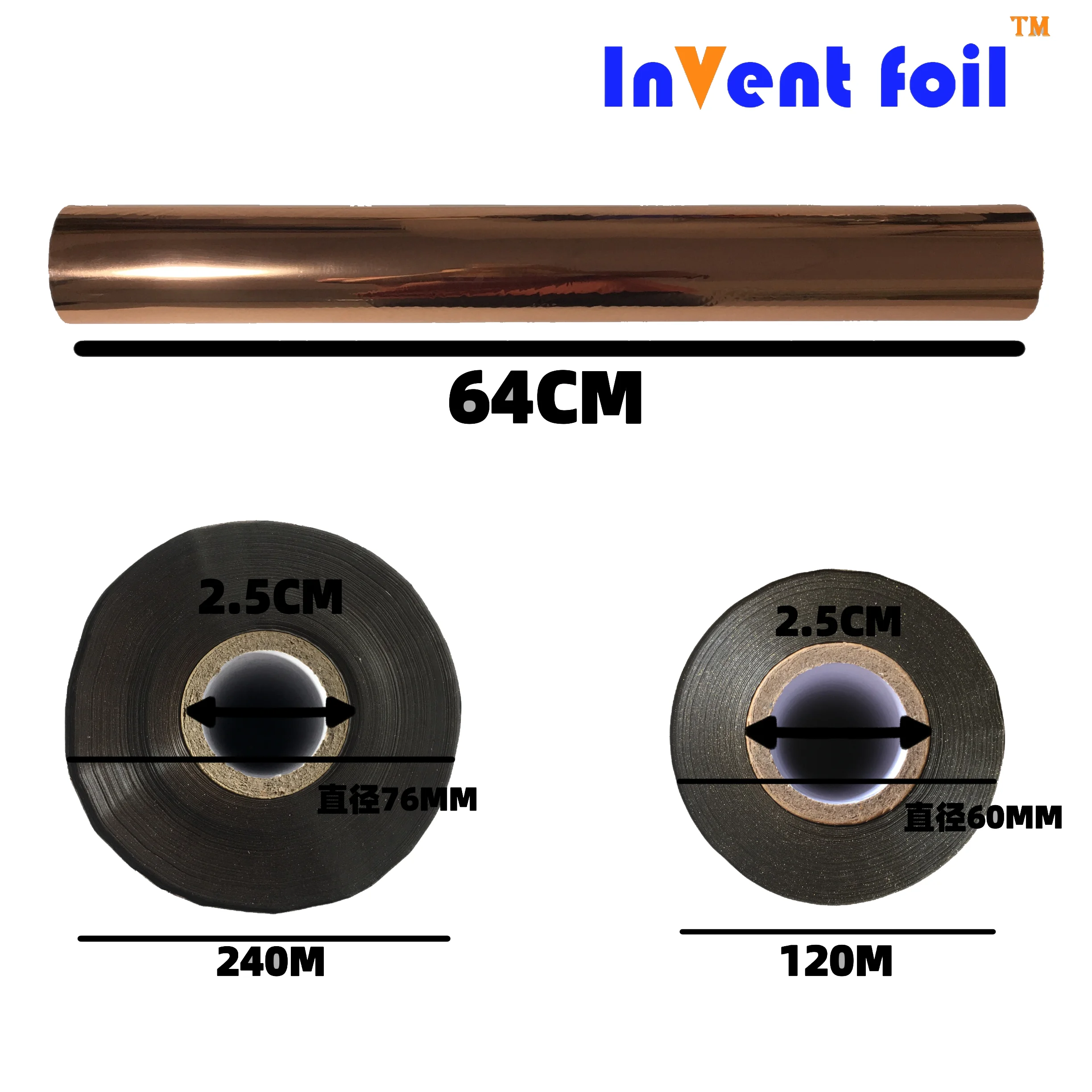 INVENT FOIL High Quality Heat Foil Hot Sale Coated Multicolor Hot Stamping Foil For Paper and Plastic