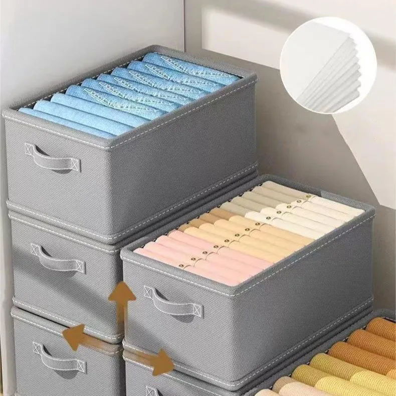 Clothing Underwear Foldable House Hold Products Living Room Closet Systems & Organizers Fabric Storage Clothes Storage Box
