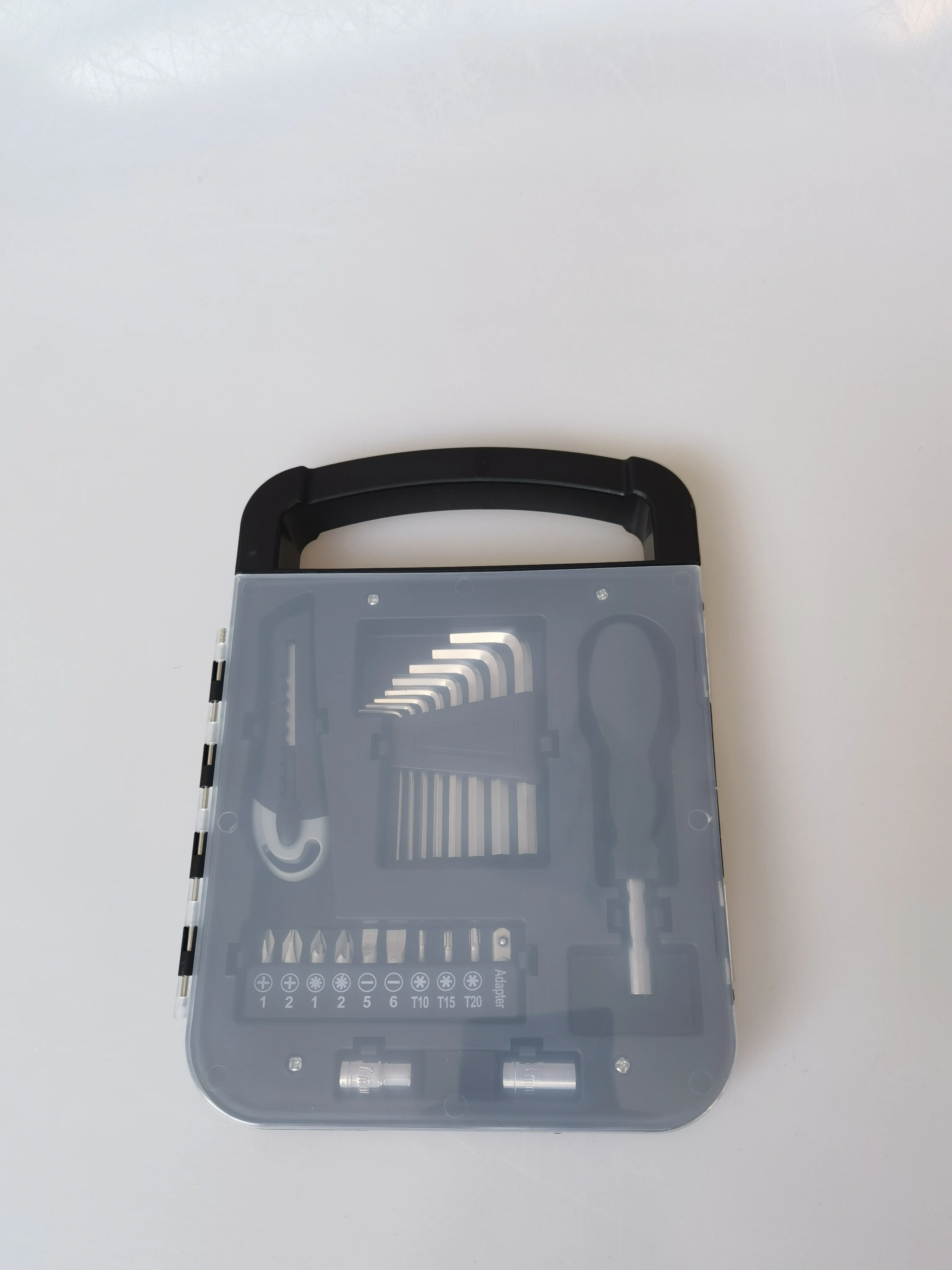 
22pcs transparent hand tool set for promotion 