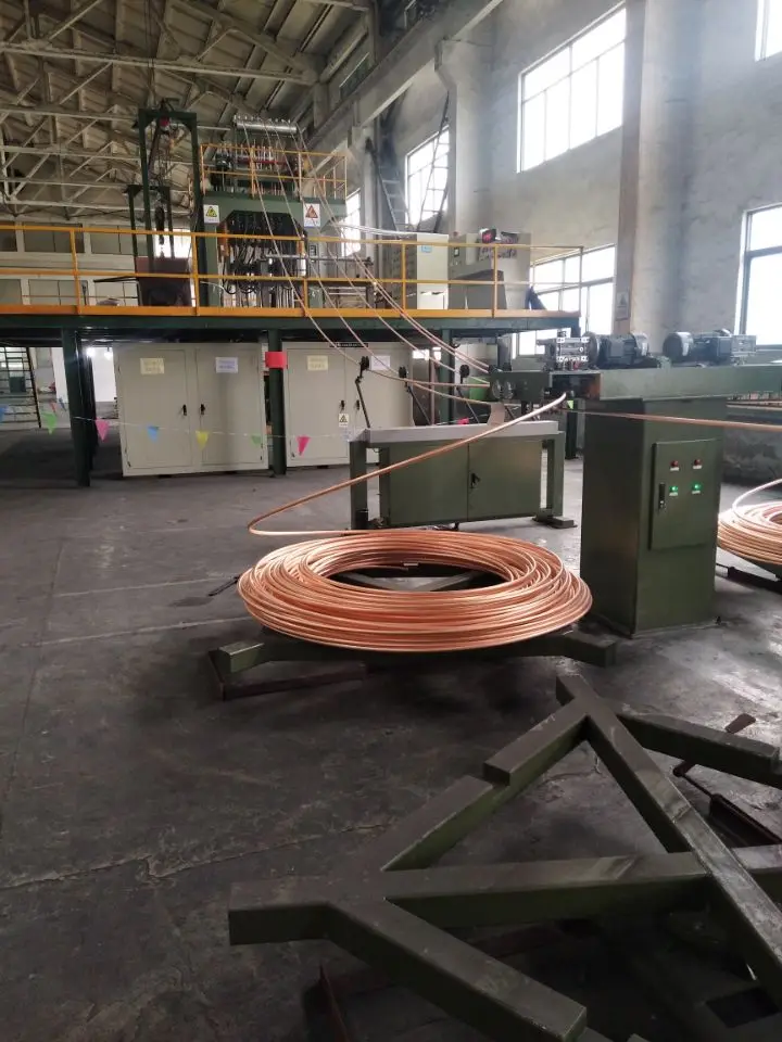 Copper Rod 8mm Continuous casting machine CCR line for bronze ingot and brass ingot making machine
