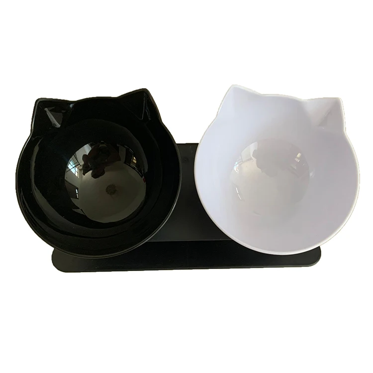 customized Amazon high quality food water cooling bowls silicone cat feeder double pet dog bowls