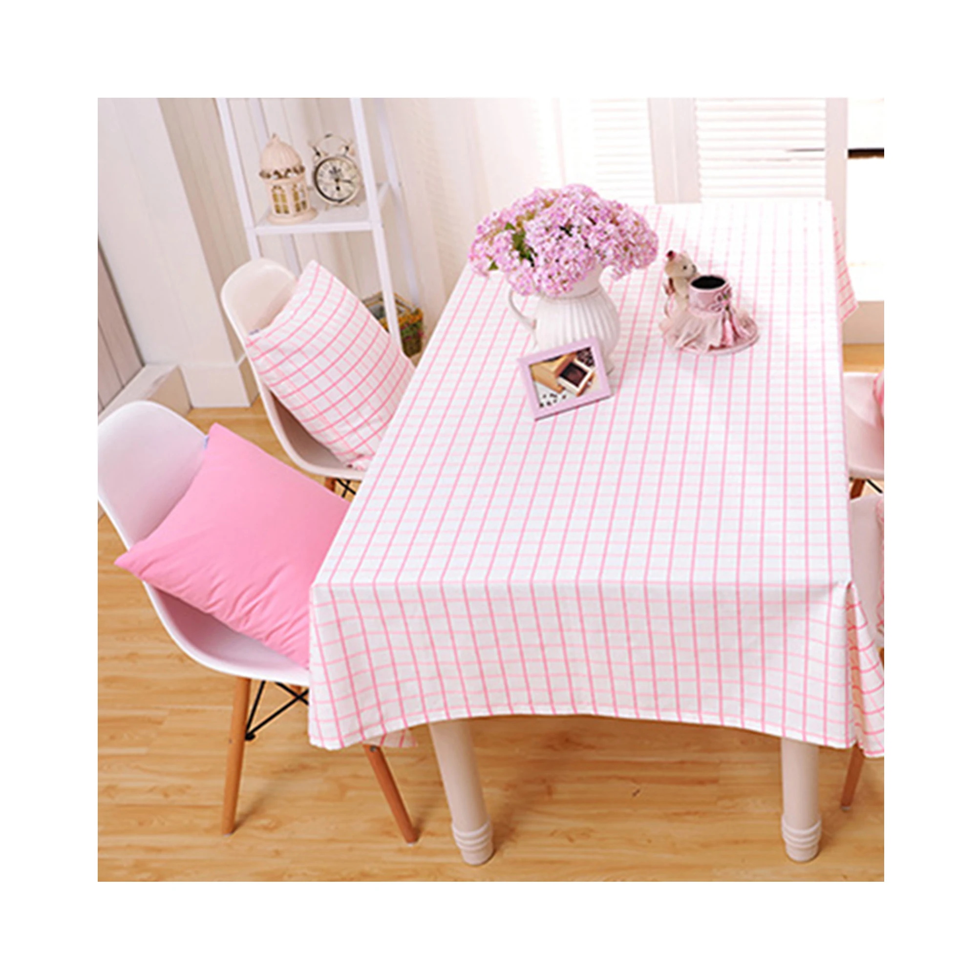 Wholesale Rectangular Print Canvas Luxury Home Dining Table Cloth Tablecloth