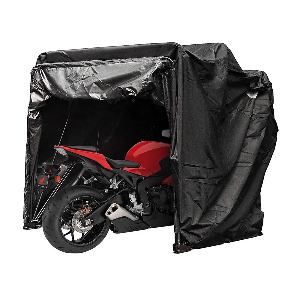 Motorcycle Shelter Shed Strong Frame Motorbike Garage Motorcycle Tent Cover Shelter Scooter Shelter