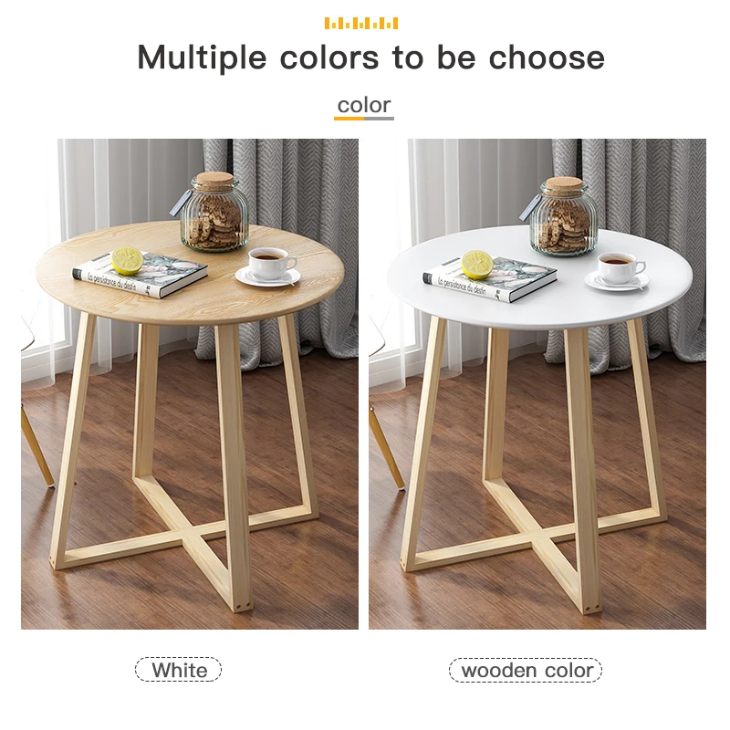 
chinese modern design small round wooden coffee table for living room sale 