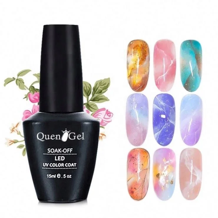 blooming water Effect Hot Sell Marble Gel Polish Water Ink Pigment Color Nails
