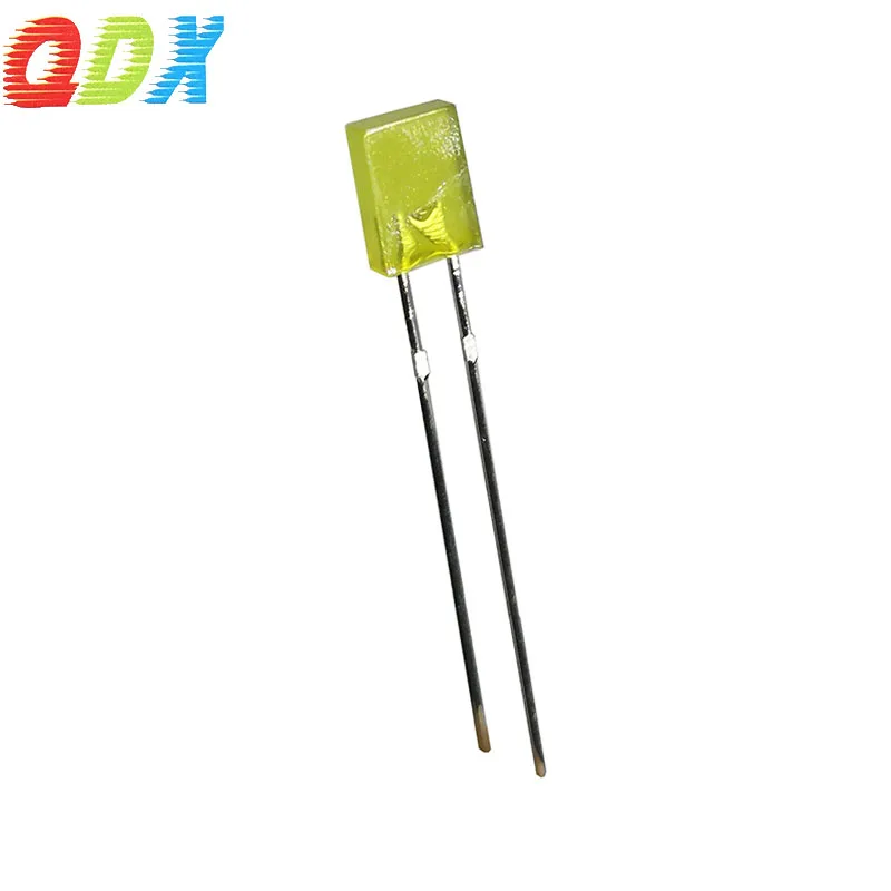 China High Quality 2*5*7mm Square LED yellow light-emitting diode257 mm yellow Led Dip In Diode1000pcs/bag led module