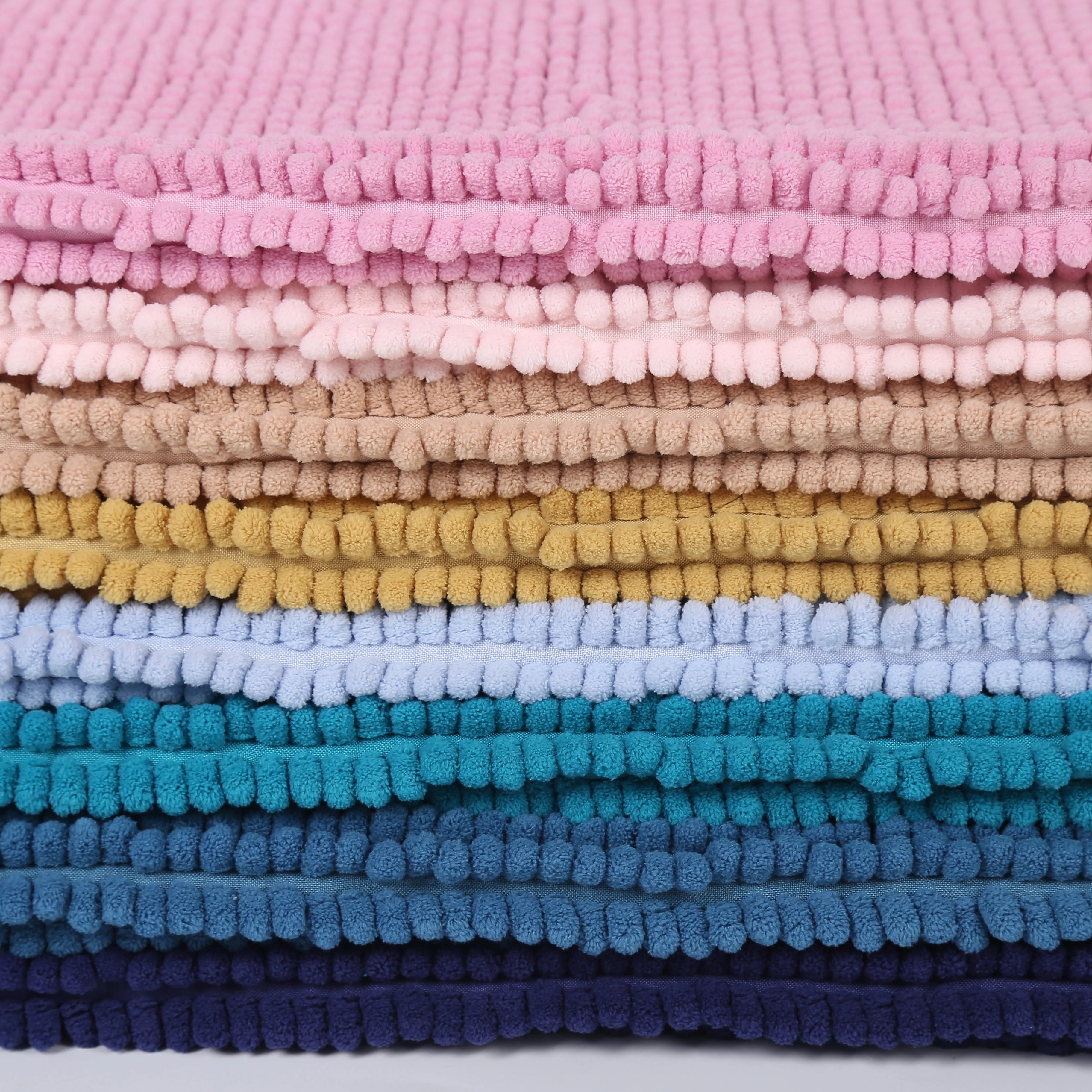 Luxury Chenille Microfiber Soft Plush Anti-slip Super Absorbent Bath Rugs Floor Mat Bathroom Rug