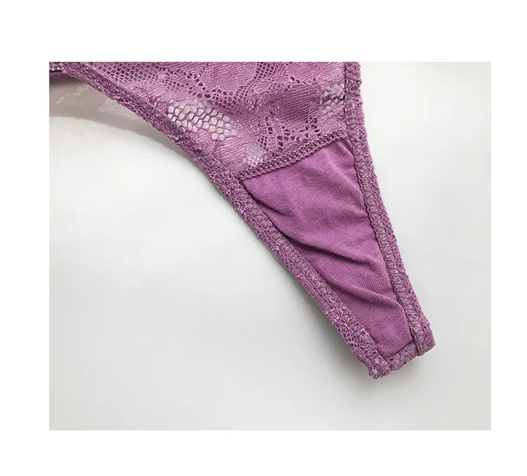 2021 New Sexy Women Rhinestone Letter Thons Ladies Lace Transparent Low Rise Soft Panties