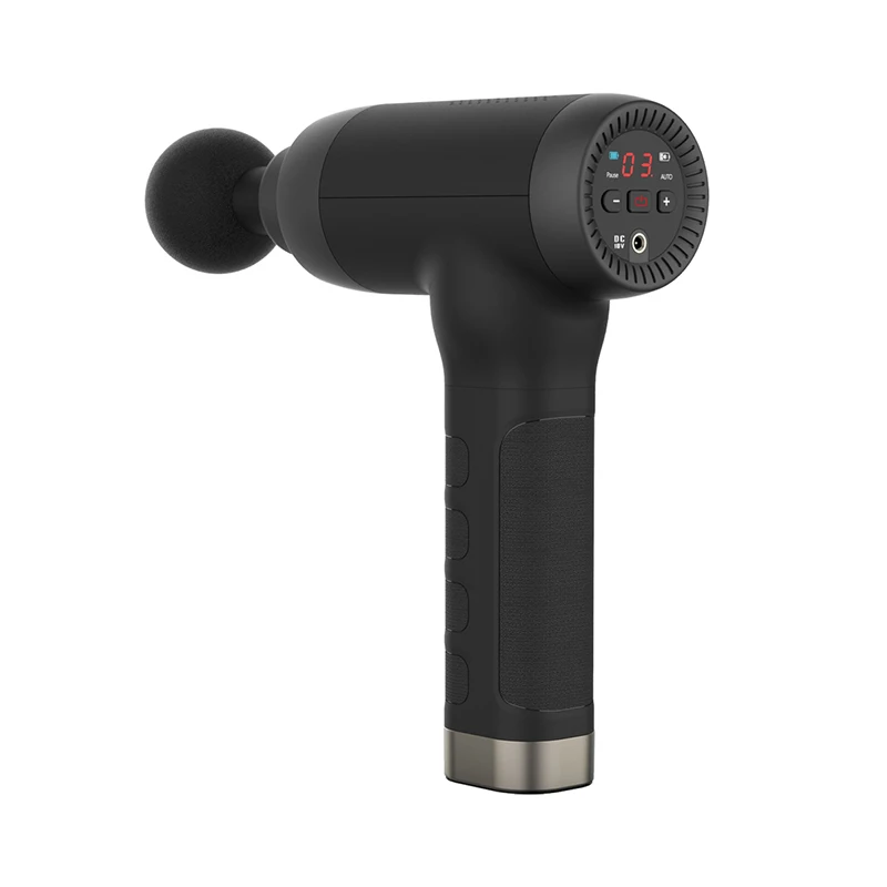 
2021 New Design Brushless Massager Low Sound Vibration Muscle Massage Gun 