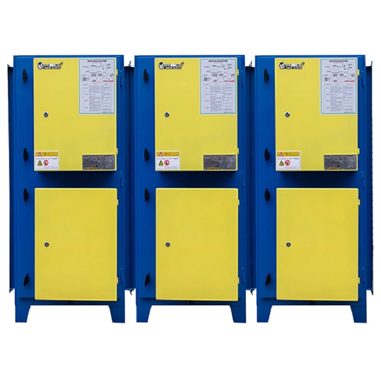 Dry Scrubber Series Electrostatic Precipitator For Filter Oil Fume Smoke Odour Grease 50000M3/h Air Pollution Control System