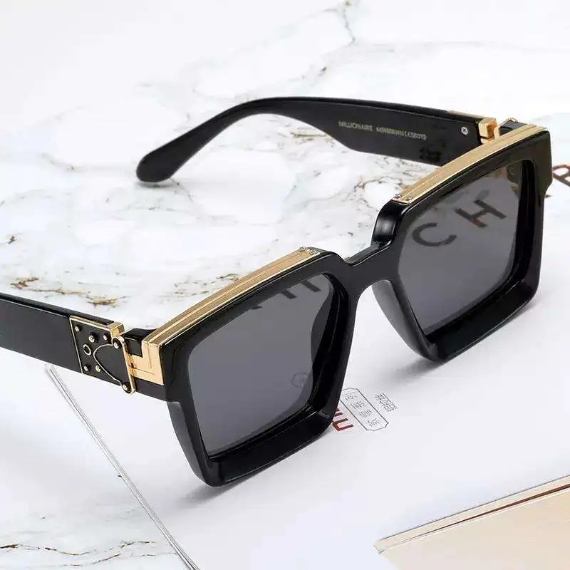 Newest square fashion 2023 oversized men women luxury polarized supplier custom trendy brands designer sun glasses sunglasses