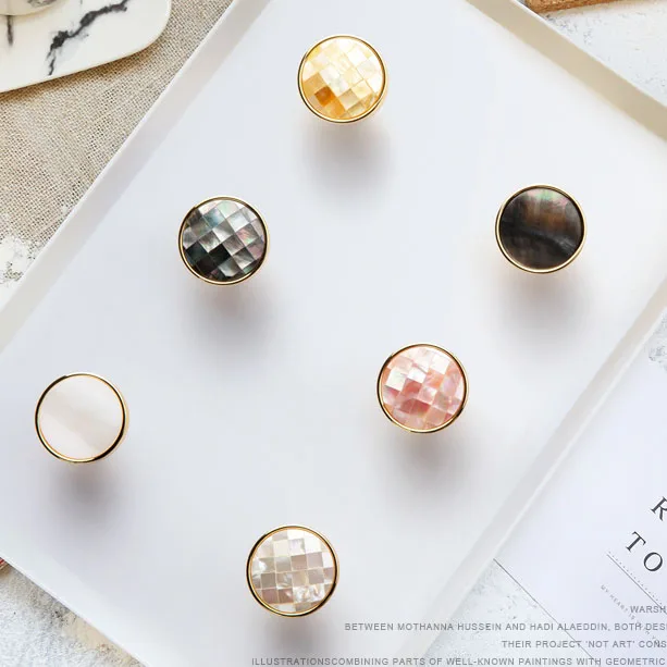 Maxery Kitchen Hardware Nordic Peal Solid Brass Minimalist Marble Knobs Image Handle Single Hole Furniture Handles and Knobs