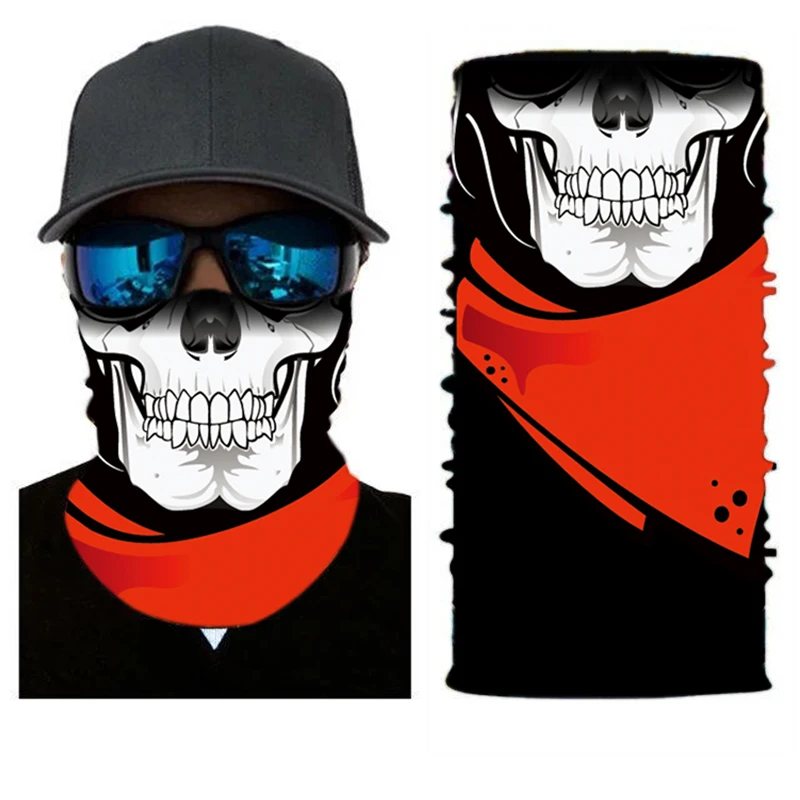 
Promotion Skull Wholesale Custom multifunctional Seamless tube bandana motorcycle 