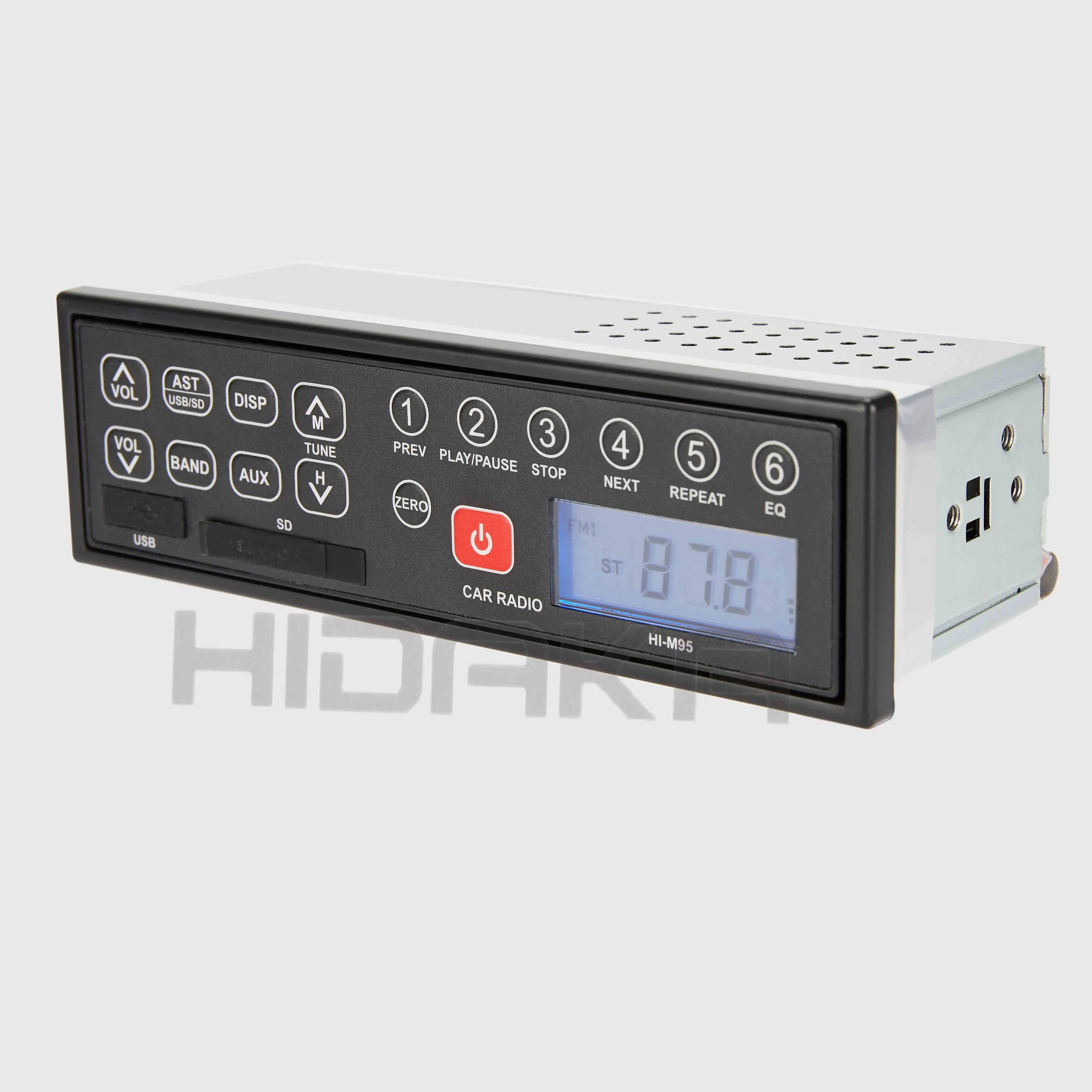 Excavator Machine Parts HI-M95 12V 24V AM/FM Excavator Radio with USB SD Input For Hitachi Kobelco CAT Komatsu