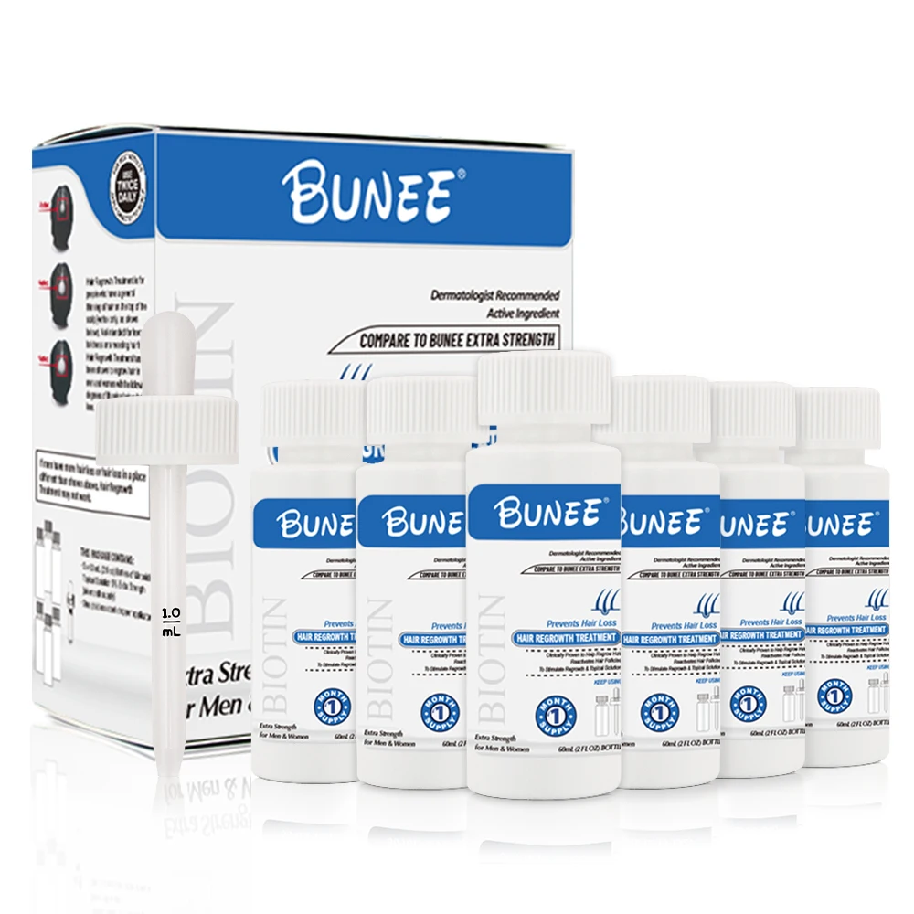 60 мл 6 в 1 комплект OEM Kirland густая биотин Сыворотка для волос масло восстановления роста черных женщин