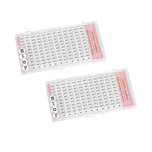 premade volume fan russian volume fan lashes eyelash extension wholesale pointy base 0.07 premade fanned eyelash extension
