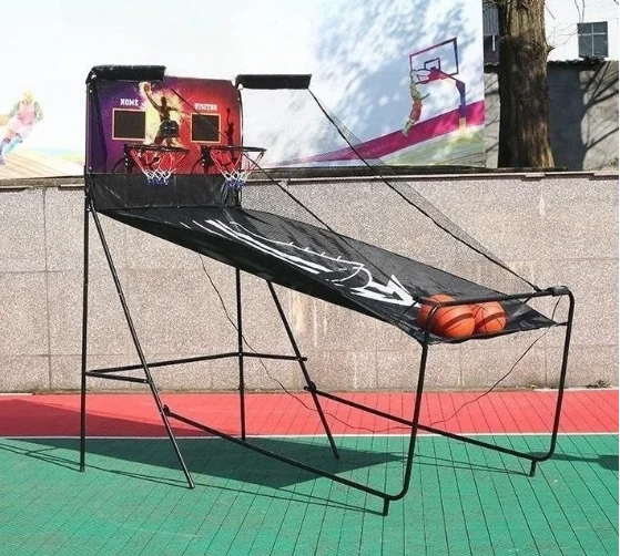 2-player Indoor Basketball Arcade Game Foldable Arcade Basketball Game Machine Electronic Street Basketball Arcade Game Machine