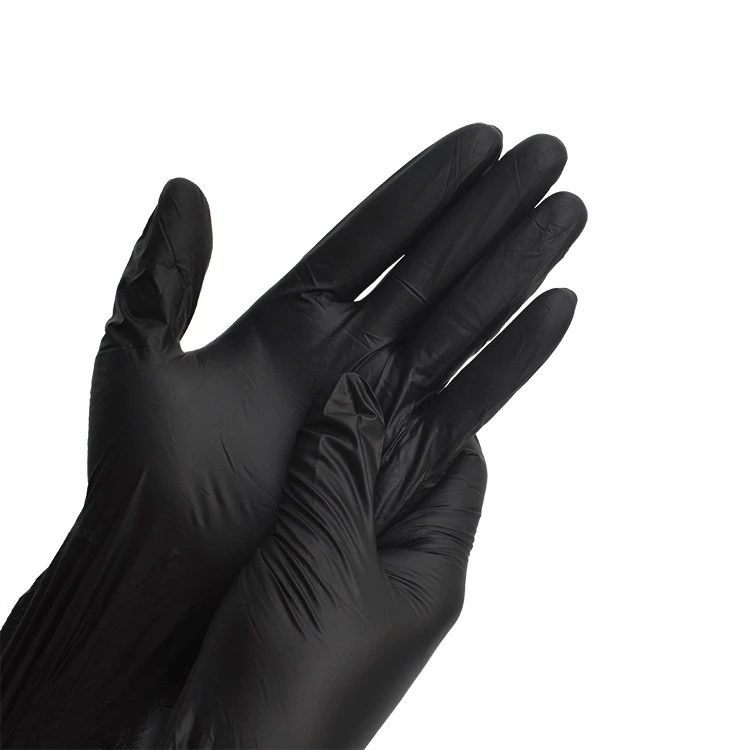 Wholesale Barbershop paper boxes Black rubber gloves beauty salon Ironing dyeing care gloves hair styling tool