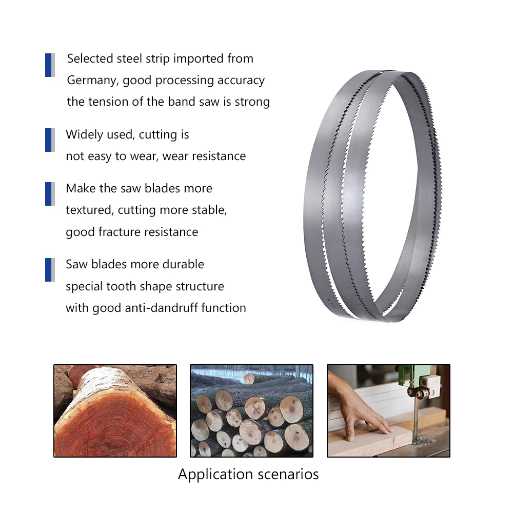 Wood Band Saw Blade Durable Suitable For cnc tct saw blade sharpening machine hss dmo5 circular saw blade made in germany