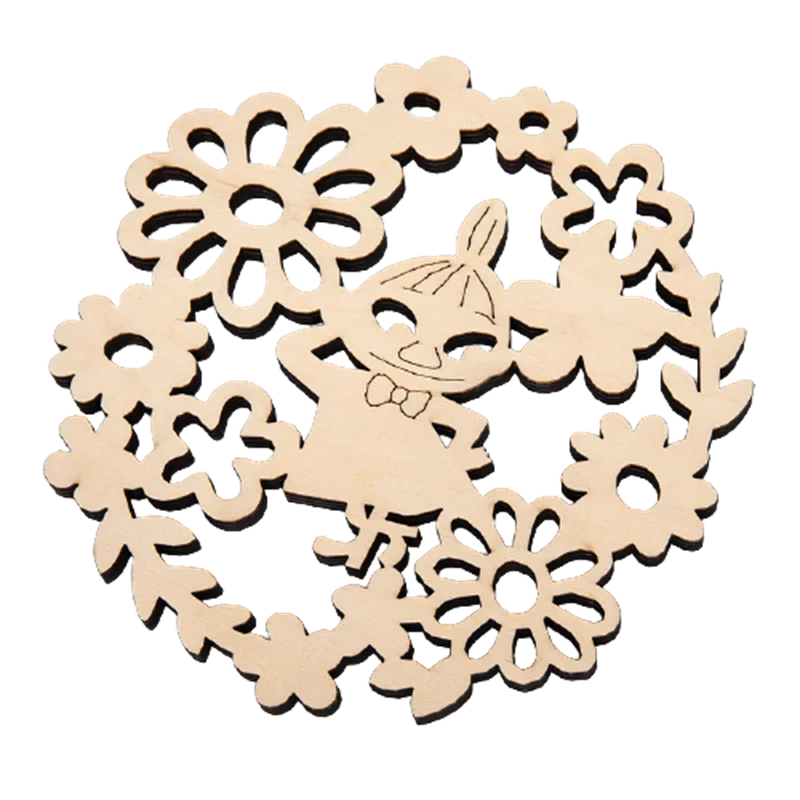 Creative table Wooden placemat Heat insulation pad Dish mat Household anti-scalding wooden mat