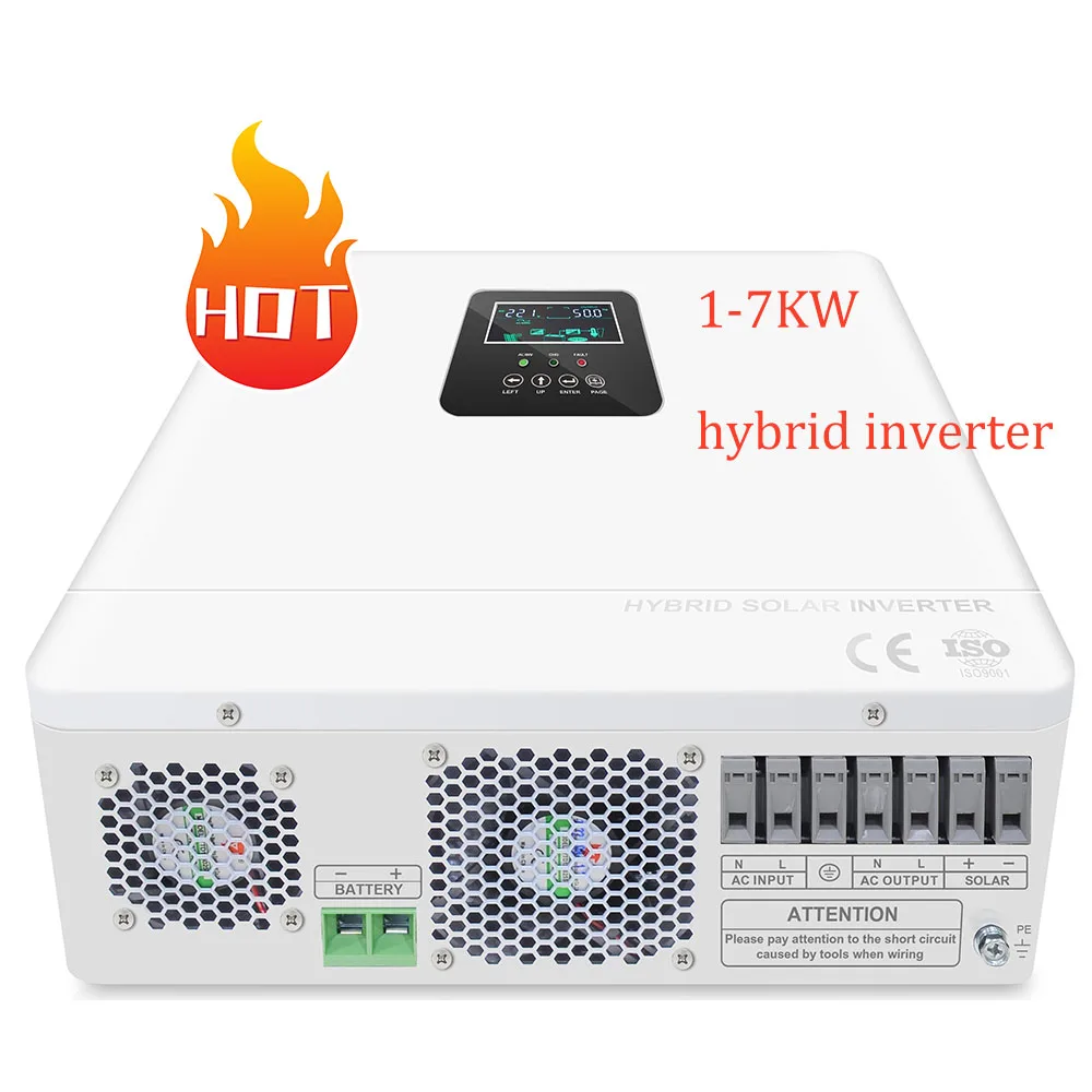 Factory Price 2kw 3kw 4kw 5kw 6kw 8kw 10kw On/off-Grid Solar Hybrid Inverter Power Inverter for Solar Panel Power System