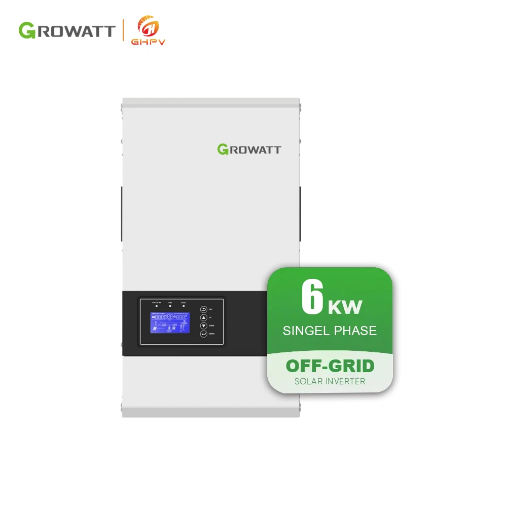 Discount Price Growatt SPF 6000T DVM-G2 6000w Hybrid Off Grid Inverter For 6kw solar system