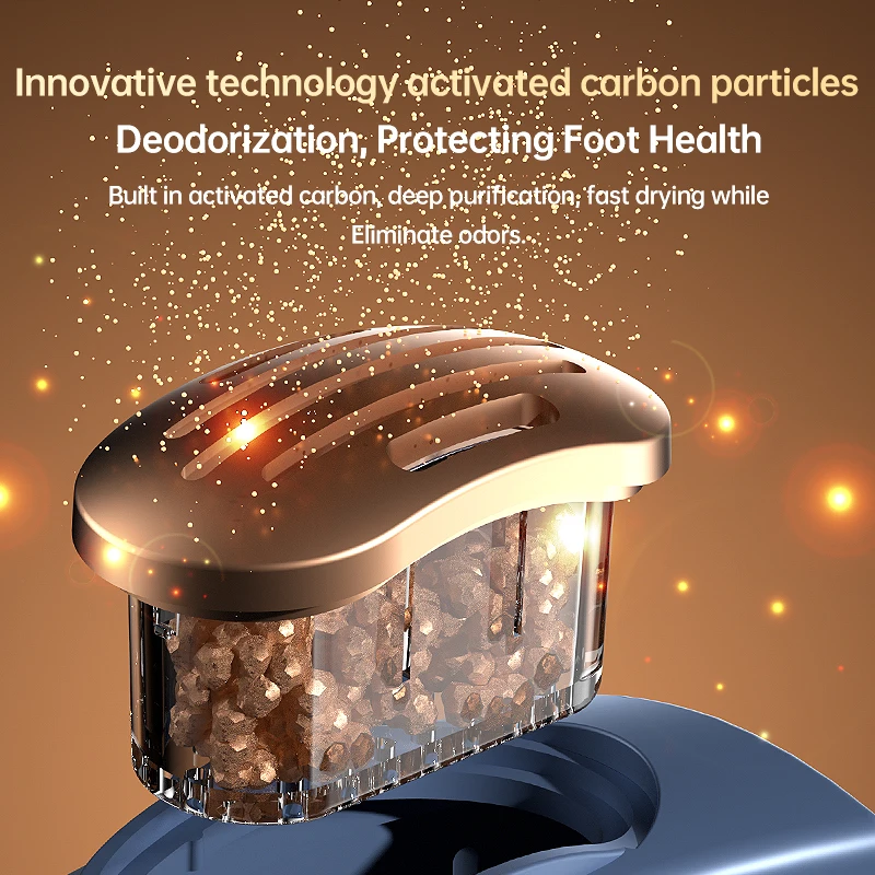 NEW Winter Four Heating Rods Smart Heated Ski Shoe Sock Dryer Deodorizer Foldable Timer Electric UV Boot Shoes Dryer