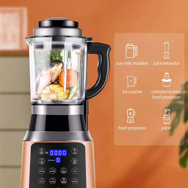 Heating function Low prices high power commercial grinder blender soup fruit juice smoothies blender multi-purpose mincer