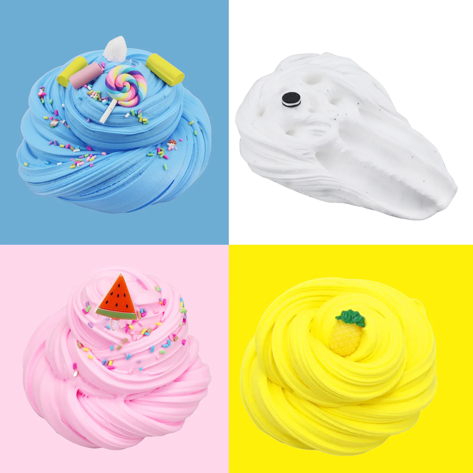 Поставка Limo цветной клей для шпатлевки набор самостоятельного изготовления воздушная сухая мягкая полимерная глина моделирования игровое тесто детей 60 мл масляный