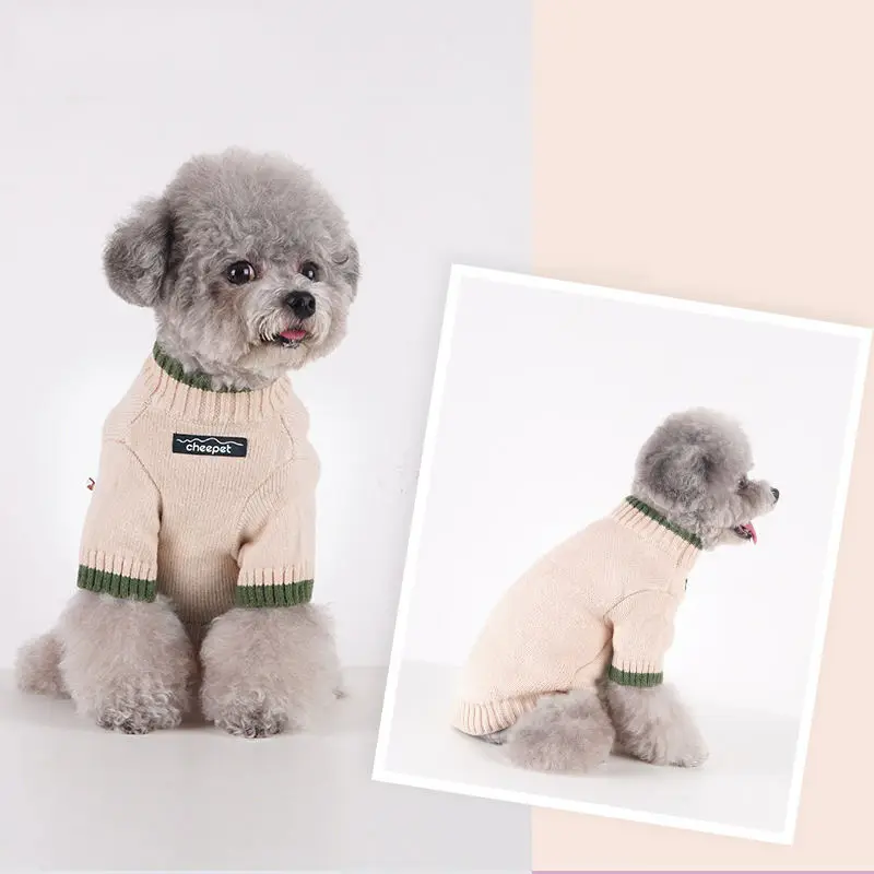 New Year Personalized Luxury Warmth Puppy Dog Sweater Pet Fashion Fall Winter Clothes