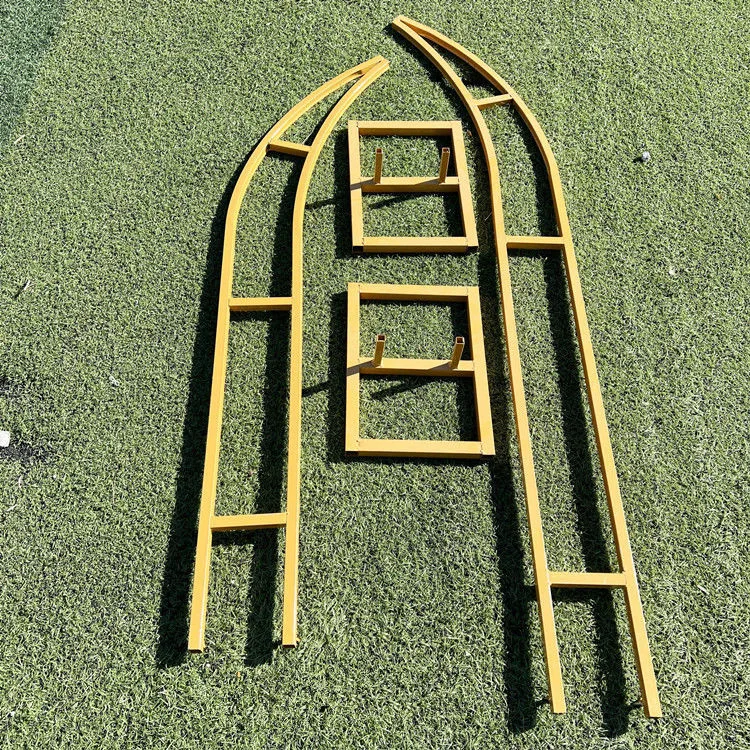 Horn shape ox Horn shape metal wedding arch empty frame for wedding flower decoration